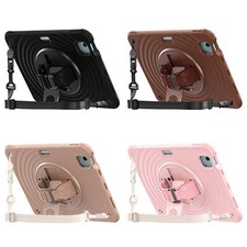 Ripple Shockproof Silicone Hand Strap Stand Case Cover for iPad Air 11