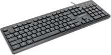 USB Wired Computer Keyboard - with 4.5 Ft USB-A Cable, 104 Quiet Membrane Keys, picture