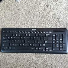 Acer SK-9662 Wireless Compact Keyboard Black QWERTY Multimedia English picture