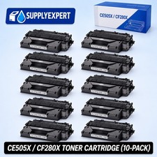 10 Pack Toner Cartridges For HP CE505X 05X Black LaserJet P2055d P2055dn P2055x picture