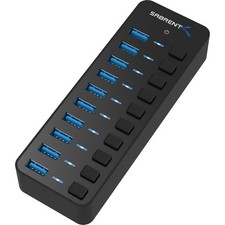 SABRENT 10-Port 60W Powered USB 3.0 Hub, Power Switches & LEDs (HB-BU10) picture