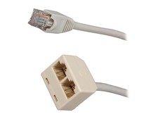 StarTech.com RJ45SPLITTER 2-to-1 RJ45 Splitter Cable Adapter - M/F picture