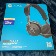 JLab - Epic Work ANC Wireless On-Ear Headset - Graphite [NEW] ⚡SHIPS SAME DAY⚡ picture