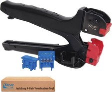 JackEasy 4-Pair Termination Tool Keystone Jacks Only Cat6a Cat6 Cat5e picture