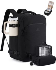 LOVEVOOK 40L Travel Backpack for Women, Airline Approved 40L-3PCS, Black picture