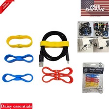 Silicone Cable Wrap 6-Pack Magnetic Cord Organizer for Home Office Travel picture
