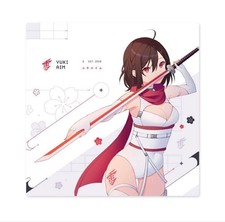 Yuki Aim Gaming Mouse Pad Large Size Katana Design White Japan Import Desk Mat picture