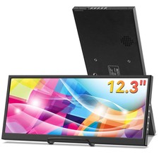 12.3 Inch Secondary Monitor, IPS Stretched Bar LCD Travel Display 1920 * 720 picture