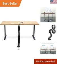 Heavy-Duty 50-Inch Cable Management Spine - Ultimate Cord Organizer for Desks picture