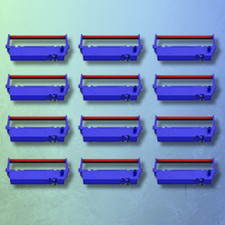 12 PACK For STAR SP-700 BLACK / RED Printer Ribbon Ink RC700BR, SP700, 712, 742 picture
