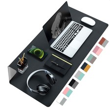 Double-Sided PU Leather Desk Pad - Non-Slip Large Pad & Desk Mat for Office, ... picture