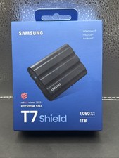 Samsung T7 Shield 1-TB External Portable SSD - Black *NEW SEALED* picture