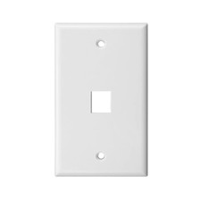 10 Pack - 1  Port 120-Type US Standard Wall Jack Faceplate picture