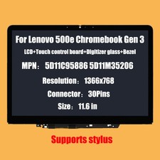 For Lenovo Chromebook 500E Gen3 82JB 82JC LCD TouchScreen Bezel HD 5D11C95886 US picture