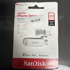 SanDisk Phone Drive Flip 256GB Two In One Flash Drive Apple iPhone Or iPad picture