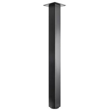27.5 In. Black Square Adjustable Metal Table Legs, Desk Legs, Furniture Legs (Se picture