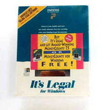 Parsons Technology It's Legal Software Windows 3.5