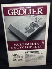 1995 Grolier Multimedia Encyclopedia For CDROM PC Computer W Guide, New picture