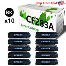 10-Pack CF283A Toner Cartridge 283A 83A work for Pro MFP 127fw M225dn Printer picture