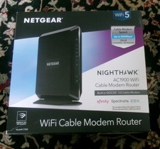 NETGEAR C7000 AC1900 WiFi Cable Modem Router WiFi 5 Open Box picture