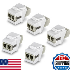 Trendnet Lc Duplex Fiber Optic Keystone Coupler Jacks 5-Pack Tc-K05Lc picture