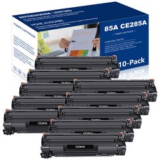 10 PACK Black CE285A 85A Toner for HP LaserJet Pro P1102 P1102w P1109w printer picture