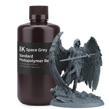 ELEGOO 8K 3D Printer Resin 1000G Space Grey picture