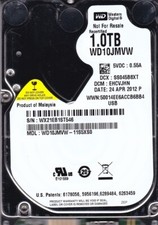 WD10JMVW-11S5XS0 dcm: EHCVJHN sn: WX21EB APR / 2012 1TB USB 3.0 WESTERN DIGITAL picture