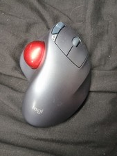 Logitech M570 Wireless Red Trackball Mouse w/ Receiver Dongle, Trackman Logi picture