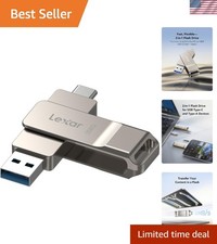 Elegant D40E 256GB Dual USB Type-C Jump Drive with Secure Metal Swivel Design picture