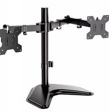 WALI Free Standing Dual LCD Monitor Fully Adjustable Desk Mount Fits 2 Screens.. picture