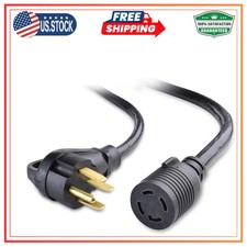 Cable Matters 30 Amp to 50 Amp RV Adapter 1.5ft Black picture