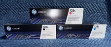New Genuine HP 128A MCK Toner Set CE320A CE321A CE323A CM1415 CP1525 Sealed picture