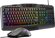 S101-3 PRO Gaming Keyboard and Mouse, RGB Backlit Programmable Keyboard Mouse wi picture