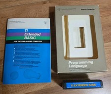 Texas Instruments ti-99/4a Extended Basic Programming Cartridge w/ manual picture