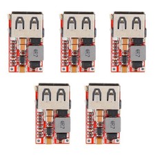 5Pcs Durable USB Charger Module Car Use Red Pcb Dc-Dc Down Module 12V 24V to 5V picture