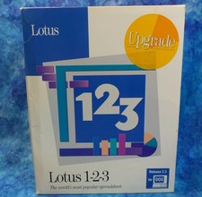 Lotus 123 Spreadsheet Software Release 2.3 DOS 1991 on 3,5