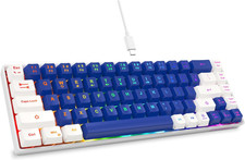 65% Gaming Keyboard, LED Backlit Mini Wired Keyboard, Ultra-Compact picture