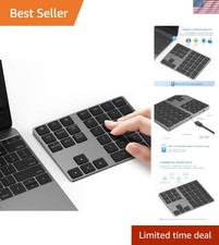 Luxury Slim Bluetooth Numeric Keypad – 34 Keys, Rechargeable Aluminum Design picture