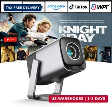 [Compatible with Netflix & TOF Real-time Focus] Mini Projector with WiFi and Blu picture