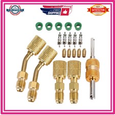 R410a Adapter for Mini Split System, 5/16 Female 1/4 Male Flare Adapter picture
