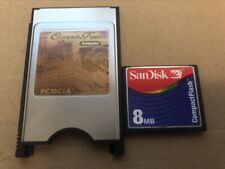 SANDISK  8MB Compact Flash +ATA PC card PCMCIA Adapter JANOME Machines picture