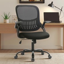 Executive Office Chair Mesh Back Ergonomic Black Sweetcrispy J781B-BK Home picture