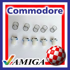 5 PCS COMMODORE AMIGA A500; A600; A1200 KEYBOARD WHITE PLUNGERS with SPRINGS picture