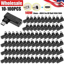 Lot Laptop Charger Converter USB Type C Power Charging Cable Adapter 7406 140W picture