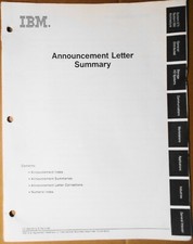 IBM Announcement Letter Summary, 10/23/1990 : System/370, Cooperative Processing picture