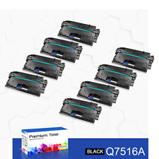 8PK Black Toner Cartridge Q7516A Compatible with HP LaserJet 5200 5200dtn 5200tn picture