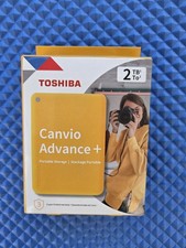 Toshiba Canvio Advance Plus Portable External Hard Drive 2TB - Honey - Brand New picture