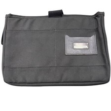 Authentic TUMI Black Canvas COMPUTER / LAPTOP / IPAD Briefcase Case Bag 9