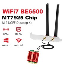 WiFi 7 MT7925 M.2 NGFF Desktop Card BE6500 Tri-Band Bluetooth5.4 Network Adapter picture